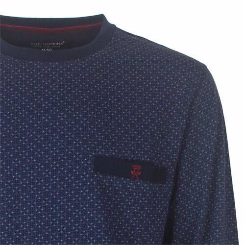 Paul Hopkins PHPYH2417A Paul Hopkins Heren Pyjama  Donker Blauw.