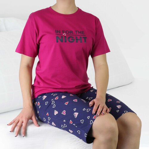 Irresistible IRPYD15010A Irresistible dames 3/4 pyjama Fuchsia.