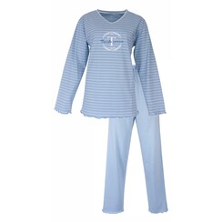 TEPYD15010A Tenderness dames pyjama Licht Blauw.