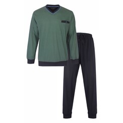 PHPYH15007A Paul Hopkins Heren Pyjama Geprint Dessin Groen.