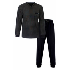 PHPYH15009A Paul Hopkins Heren Pyjama Geprint Dessin Donker Navy.