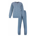 Tenderness TEPYD25010A Tenderness dames Fleece  Pyjama Denim Blauw.