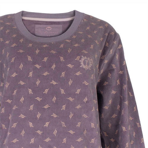 Tenderness TEPYD25022A Tenderness dames pyjama Velours Paars.
