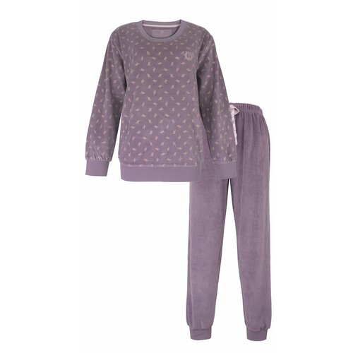 Tenderness TEPYD25022A Tenderness dames pyjama Velours Paars.
