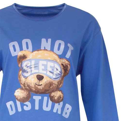 Temptation TPNGD25005A Temptation dames Big Shirt Blauw.