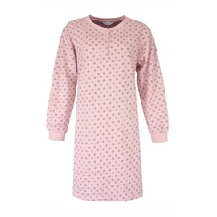 TENGD25011A Tenderness dames Fleece Nachthemd Roze.