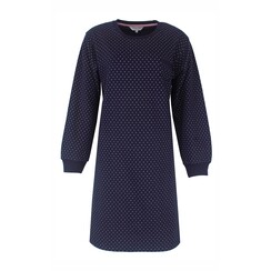 TENGD25012A Tenderness dames Fleece Nachthemd Donker Blauw.