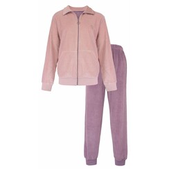 TEHSD25003A Tenderness dames Huispak Velours Roze.