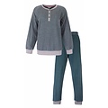Tenderness TEPYD25001A Tenderness dames Badstof Pyjama Petrol Groen.