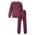 Tenderness TEPYD25002A Tenderness dames Badstof Pyjama Bordeaux.