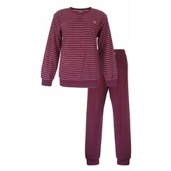 TEPYD25002A Tenderness dames Badstof Pyjama Bordeaux.