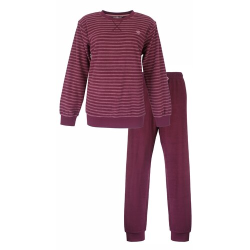 Tenderness TEPYD25002A Tenderness dames Badstof Pyjama Bordeaux.