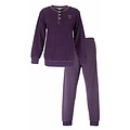Tenderness TEPYD25005A Tenderness dames Badstof Pyjama Paars.