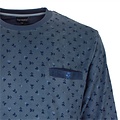 Paul Hopkins PHPYH25004A Paul Hopkins Heren Badstof Pyjama Blauw.