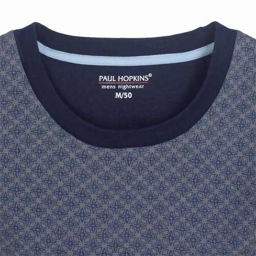Paul Hopkins PHPYH25023B Paul Hopkins Heren Fleece Pyjama Blauw.