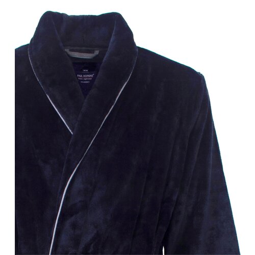 Paul Hopkins PHBRH25001B Paul Hopkins Heren Fleece Badjas Ochtendjas Donker Blauw.