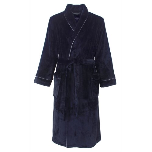 Paul Hopkins PHBRH25001B Paul Hopkins Heren Fleece Badjas Ochtendjas Donker Blauw.