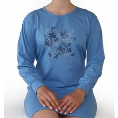 TENGD25020A Tenderness dames Nachthemd Blauw.