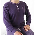 Tenderness TEPYD25005A Tenderness dames Badstof Pyjama Paars.