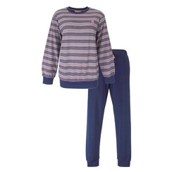 TEPYD25003A Tenderness dames Badstof Pyjama Blauw.