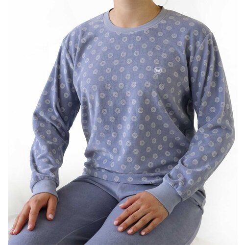 Tenderness TEPYD25021A Tenderness dames Pyjama Velours Lila