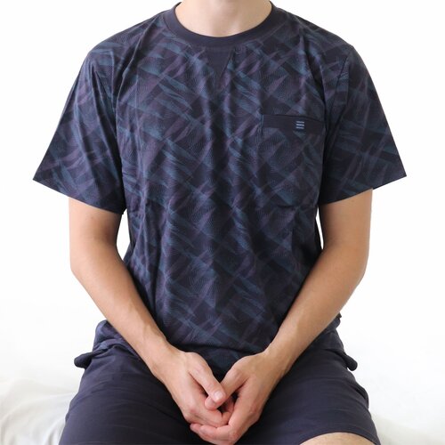 M.E.Q. MESAH25001A MEQ Heren Shortama Blauw.