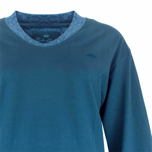 Medaillon MEPYD25008A Medaillon dames Pyjama Petrol Blauw.