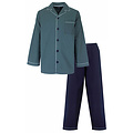 Paul Hopkins PHPYH25013A Paul Hopkins Heren Pyjama Geweven Groen Blauw.