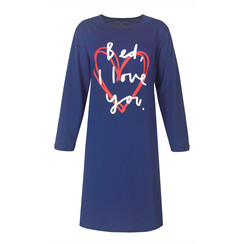 TPNGD25011A Temptation dames Big Shirt Donker Blauw.