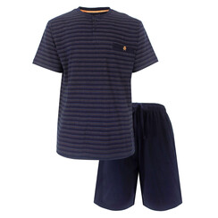 PHSAH25006A Paul Hopkins Heren Shortama Donker Blauw.