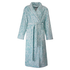 TEBRD25001A Tenderness dames Fleece Badjas Ochtendjas Aqua.