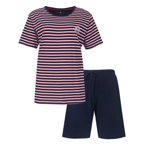 Irresistible IRSAD16001A Irresistible Dames  Shortama Gestreept Donker Blauw.