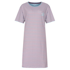 IRNGD16005B Irresistible Dames Nachthemd Gestreept Blauw.