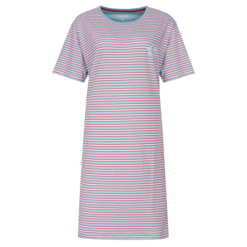 Irresistible IRNGD16005B Irresistible Dames Nachthemd Gestreept Blauw.