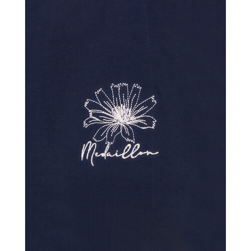 Medaillon MEPYD16002A Medaillon Dames Pyjama Donker Blauw.