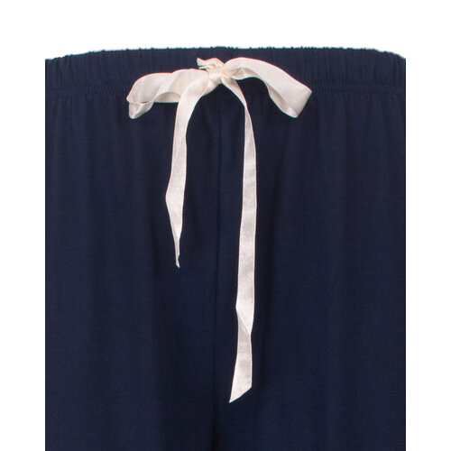 Medaillon MEPYD16001A  Medaillon Dames Doorknoop Donker Pyjama Blauw.