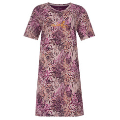 MENGD16006A Medaillon Dames Nachthemd Violet.
