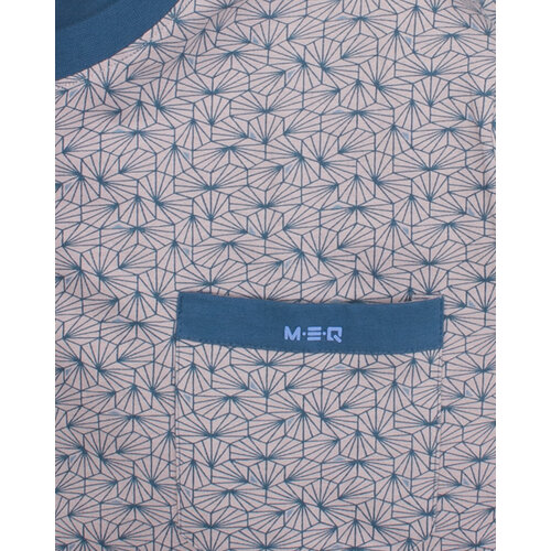 M.E.Q. MESAH16007A MEQ Heren Shortama Ronde Hals Grijs.