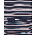 M.E.Q. MEPYH16007A MEQ Heren Pyjama Gestreept V-hals Donker Blauw