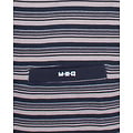 M.E.Q. MEPYH16006A MEQ Heren Pyjama Gestreept Ronde Hals Donker Blauw.