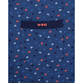 M.E.Q. MEPYH16001A MEQ Heren Pyjama V-hals Blauw.