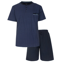 PHSAH16005A Paul Hopkins Heren Shortama Polosluiting Donker Blauw.