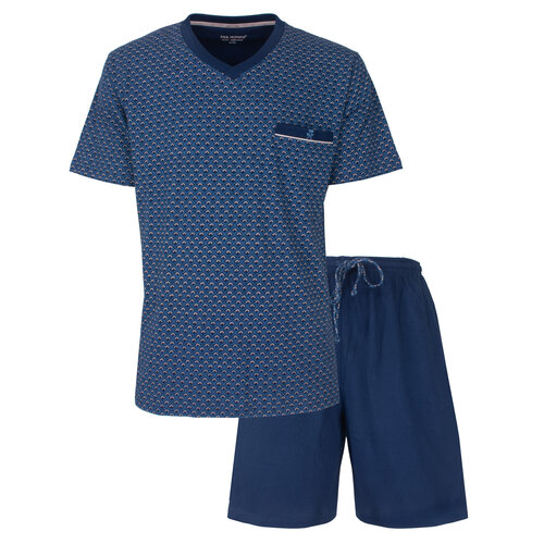 Paul Hopkins PHSAH16001A Paul Hopkins Heren Shortama V-hals Blauw.