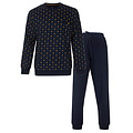 Paul Hopkins PHPYH16007A Paul Hopkins Heren Pyjama Ronde Hals Donker Blauw.