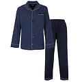 Paul Hopkins PHPYH16006A Paul Hopkins Heren Doorknoop Pyjama Donker Blauw.