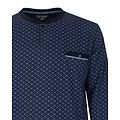 Paul Hopkins PHPYH16005A Paul Hopkins Heren Pyjama Polosluiting Donker Blauw.