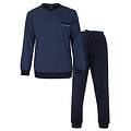 Paul Hopkins PHPYH16005A Paul Hopkins Heren Pyjama Polosluiting Donker Blauw.