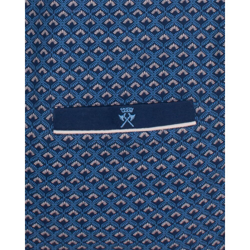 Paul Hopkins PHPYH16001A Paul Hopkins Heren Pyjama Polosluiting Blauw.