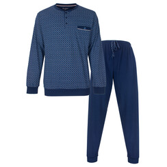 PHPYH16001A Paul Hopkins Heren Pyjama Polosluiting Blauw.