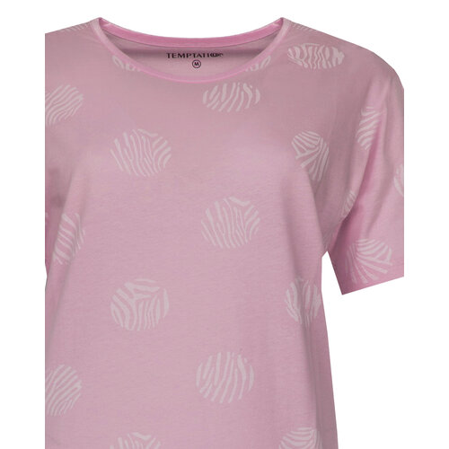 Temptation TPNGD16012C Temptation Dames Big Shirt Roze.